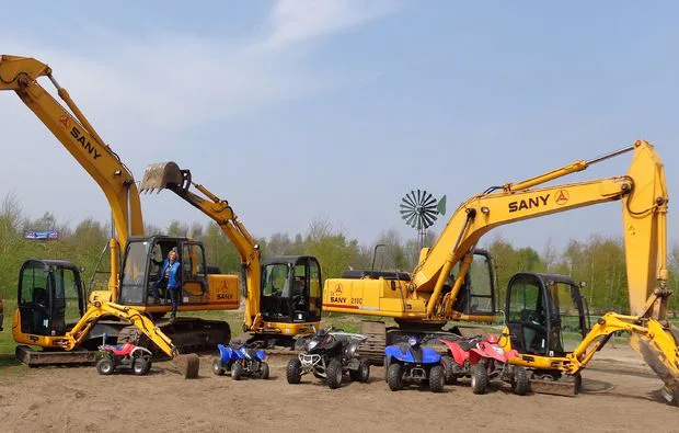 Kids Bagger Diplom und Quad im Baggerpark Haren