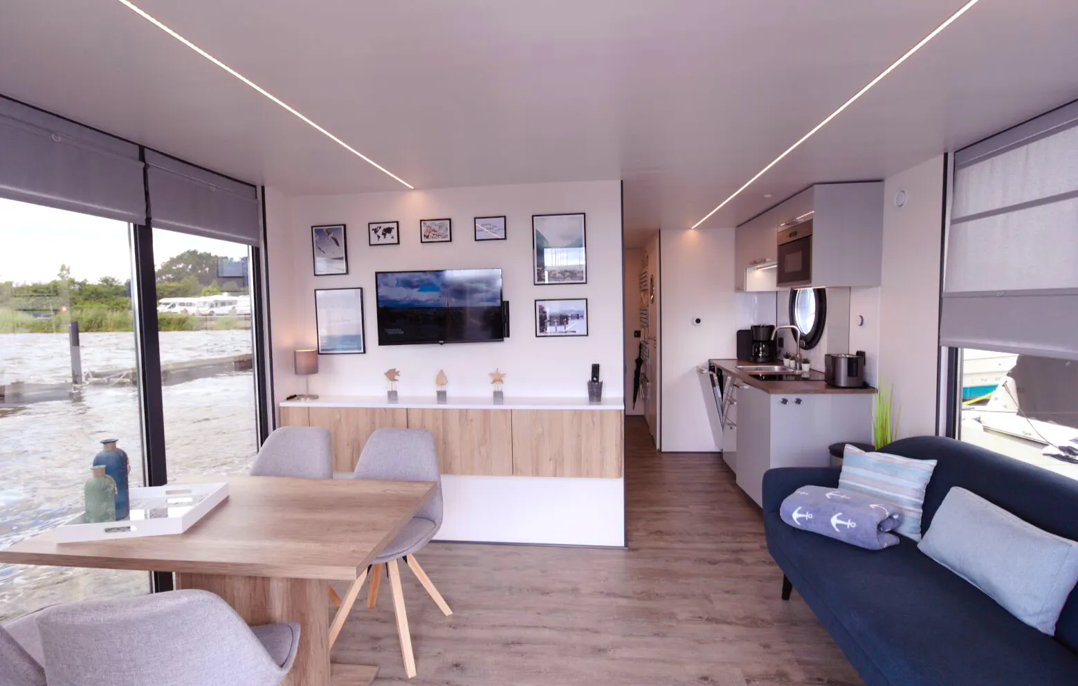 Hausboot Übernachtung mit Sauna Schleswig für 4 (4 Nächte) - 5