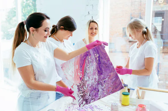 Acrylic Pouring Workshop Hemmingen