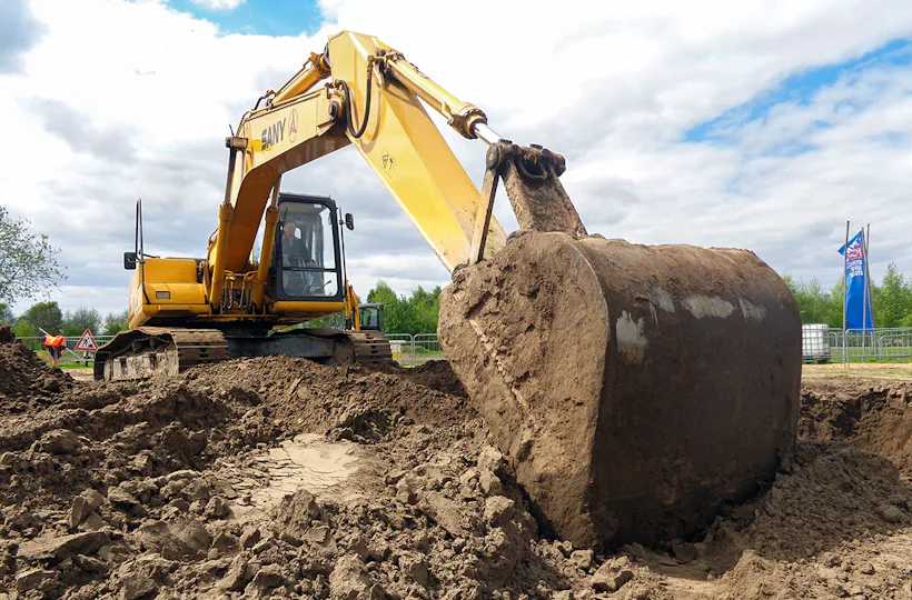 Bagger fahren in Haren