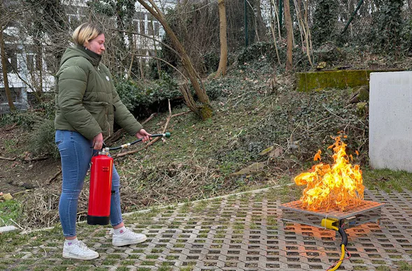 Brandschutztraining mit VR Mainz