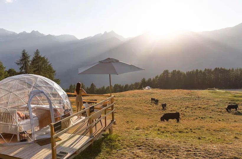 Bubble Übernachtung in der Sternengucker Suite für 2 (1 Nacht) in Wallis