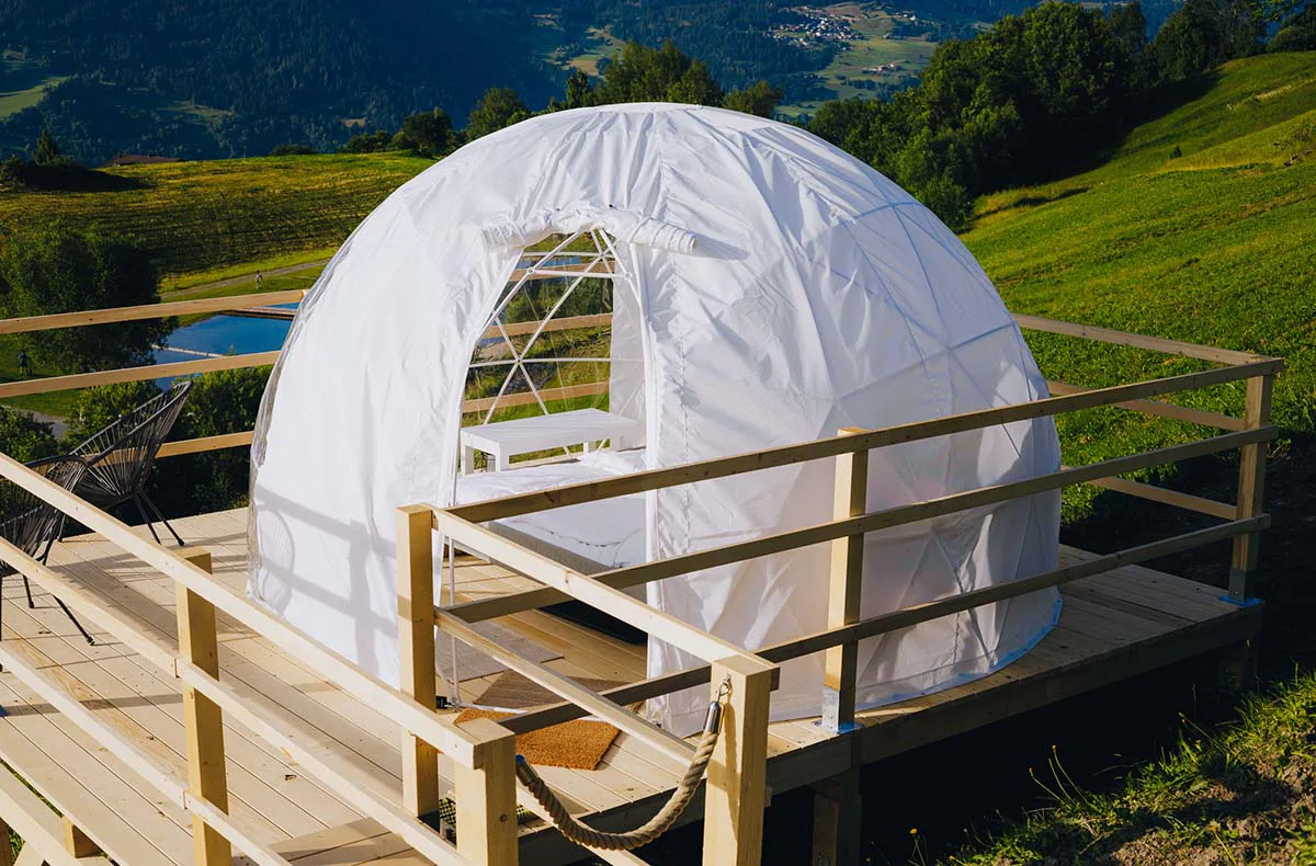 Bubble Übernachtung in der Bergfenster- Suite für 2 (1 Nacht) in Graubünden - 1