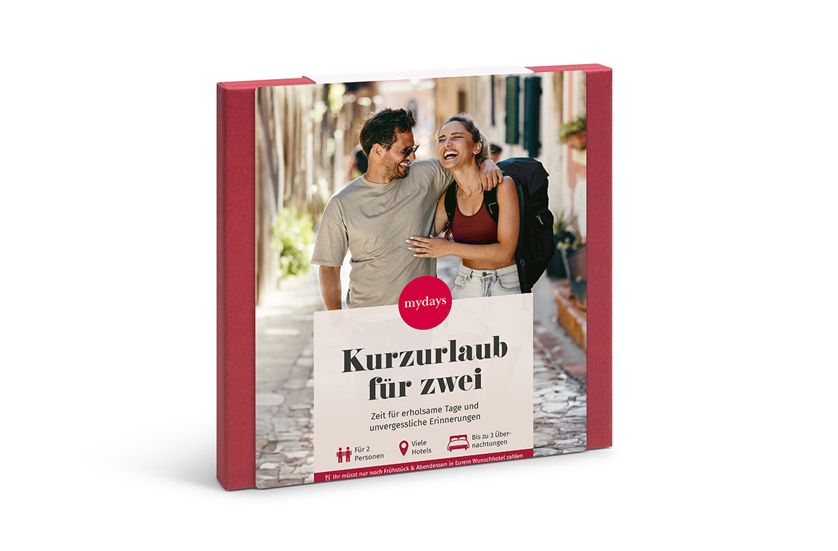 Geschenkbox Kurzurlaub für zwei