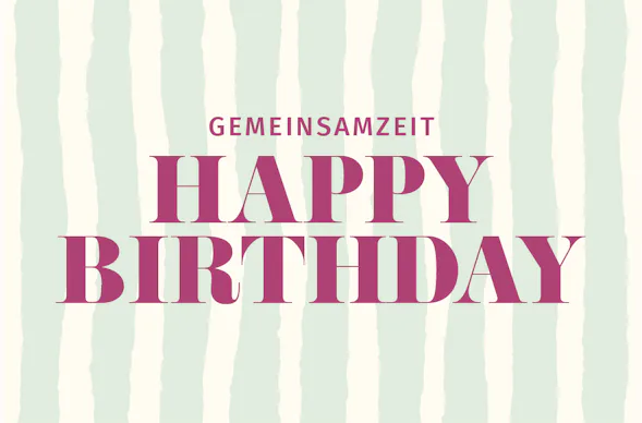 Flexibles Geschenk Geburtstag (Streifen)