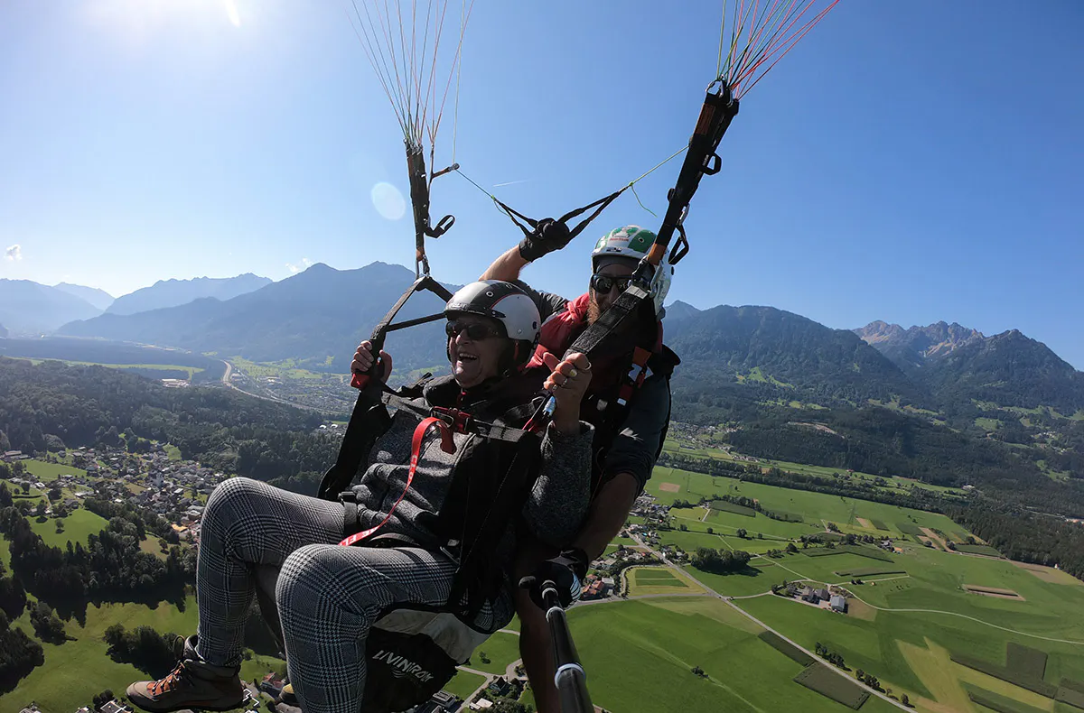 Gleitschirm Tandemflug Silbertal - 5
