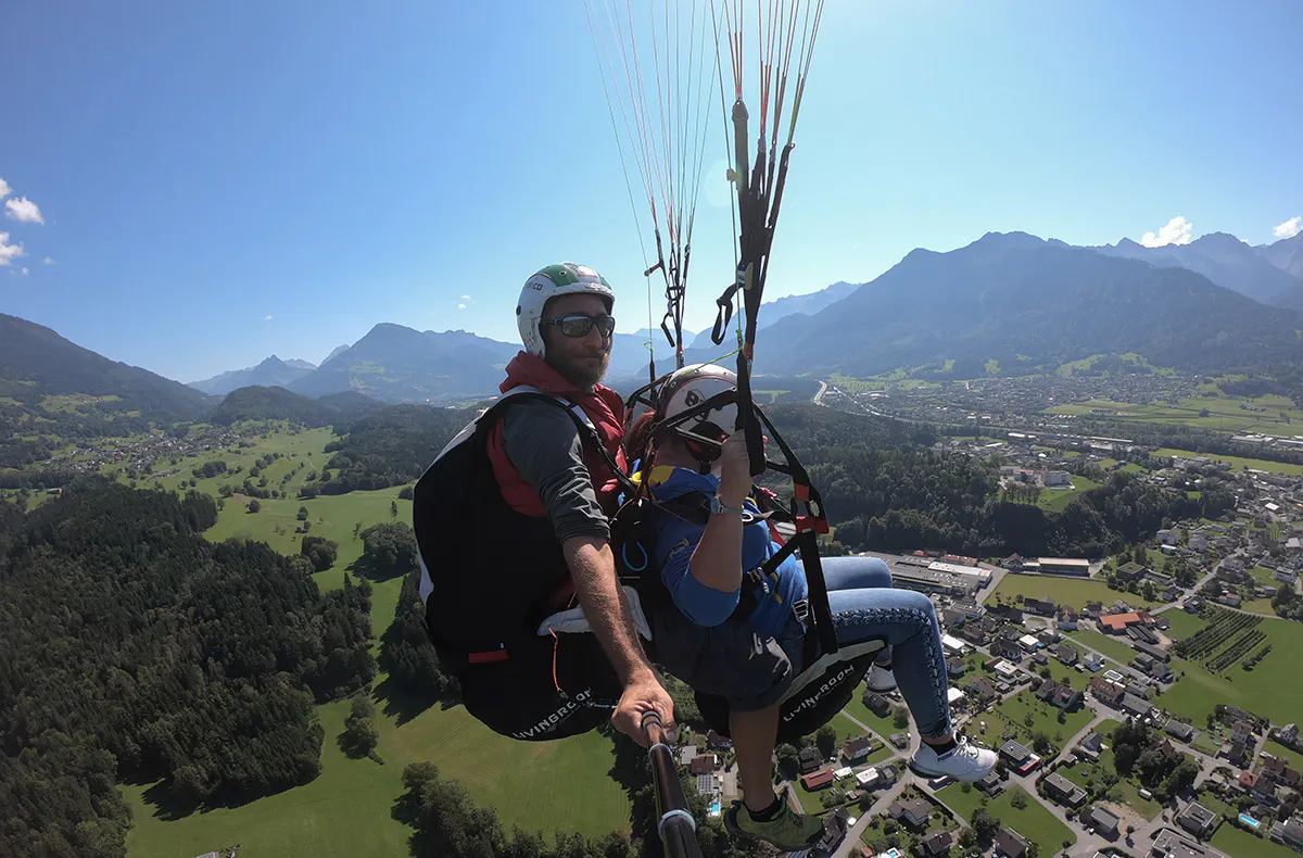 Gleitschirm Tandemflug Tschagguns - 5