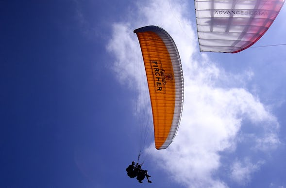 Pärchenflug mit 2 Gleitschirmen Saltaus