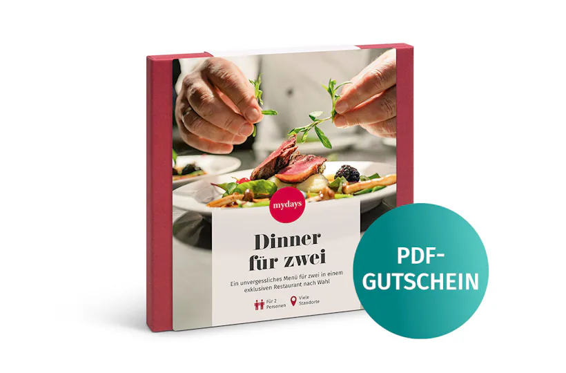 Geschenkbox Dinner für zwei als PDF