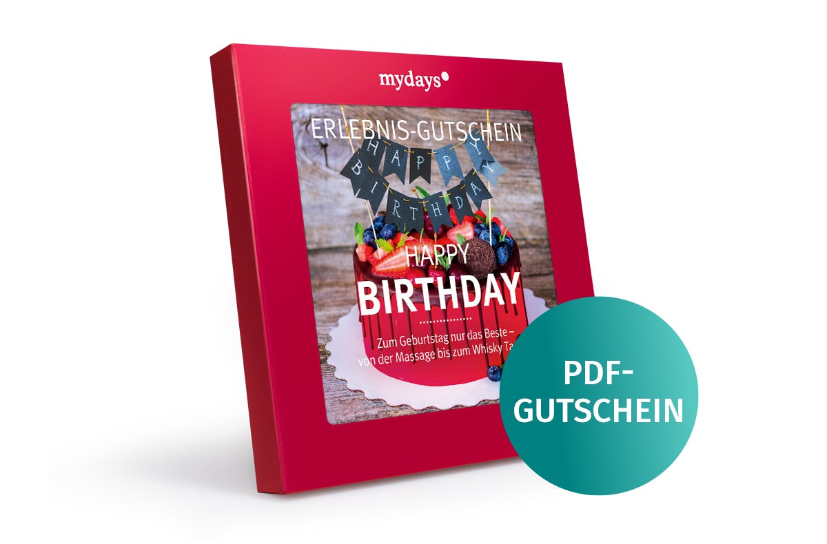 Geschenkbox Happy Birthday als PDF