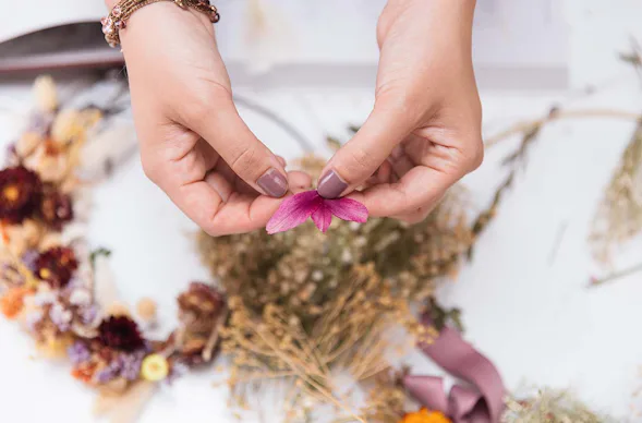 Trockenblumen Türkranz selber machen Neuburg a.d.Donau