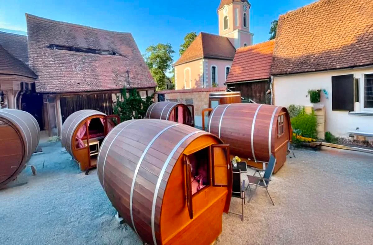 Übernachtung im Weinfass mit Schnitzeljagd Ipsheim für 2 (1 Nacht) - 1