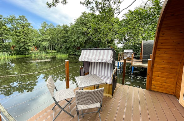 Übernachtung im Premium Pod am Wasser mit Kanutour Silberstedt für 2 (1 Nacht)