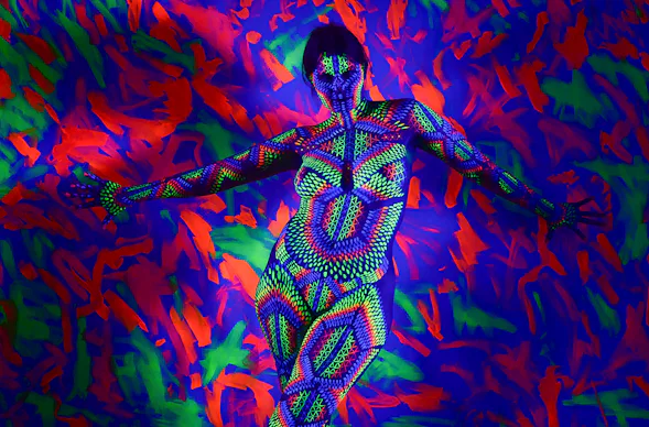 UV-Effekt-Bodypainting Farchant