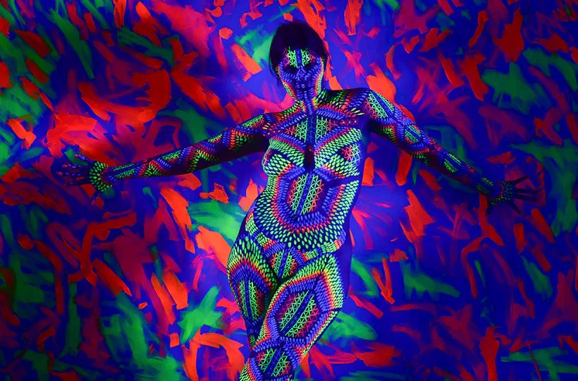 UV-Effekt-Bodypainting Farchant